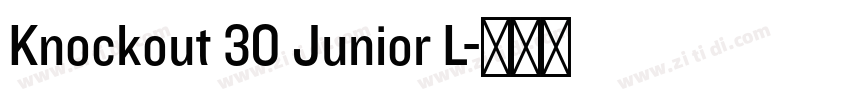 Knockout 30 Junior L字体转换 Knockout 30 Junior L字体转换